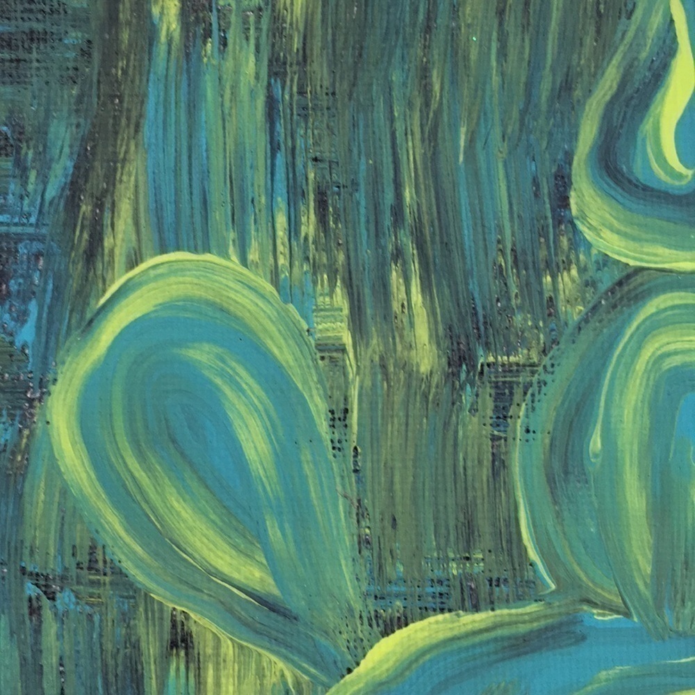Original Abstract Mouse Painting Acrylic Pop Art Panel 8x6 - Picture 6 of 7